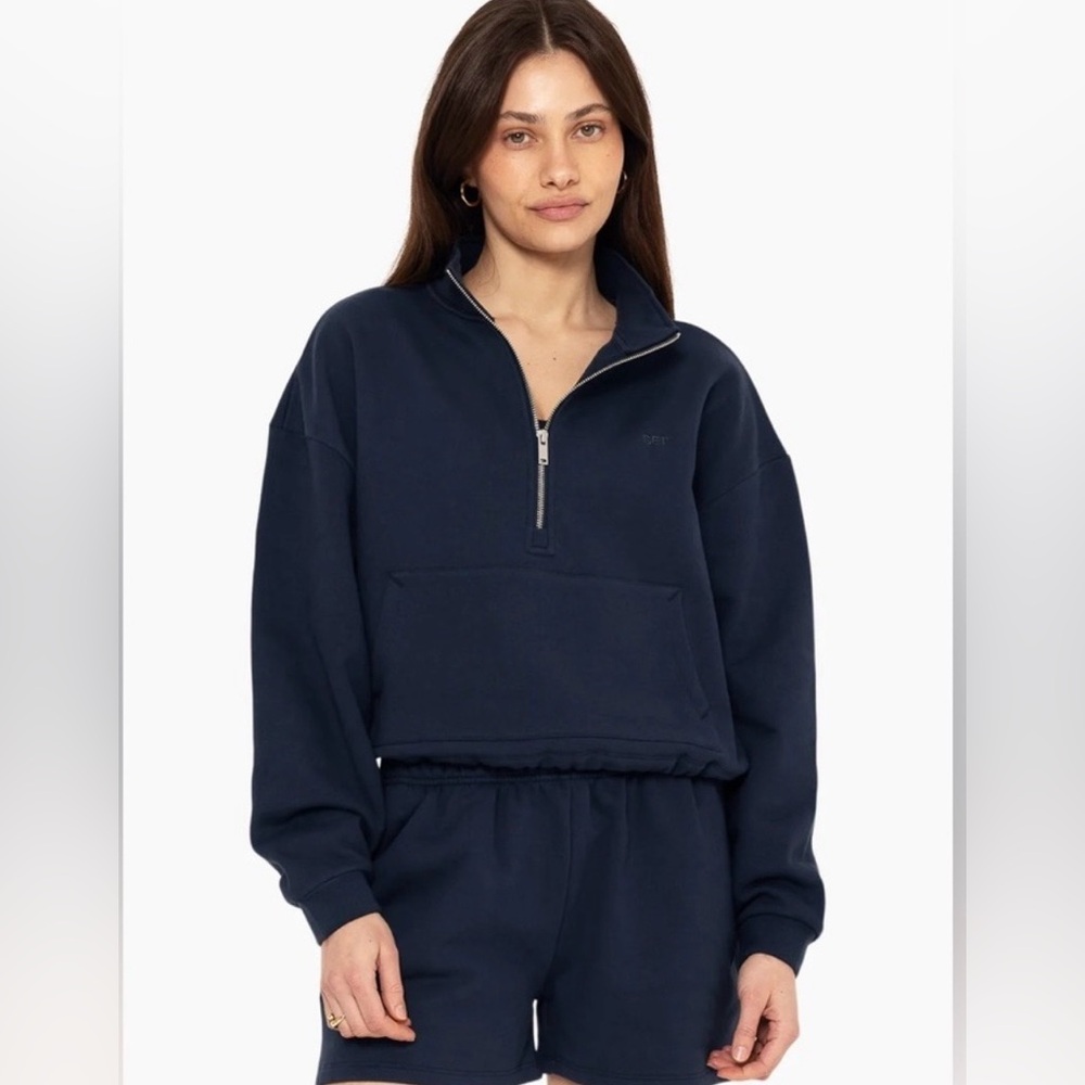 SET ACTIVE Half Zip Sweatshirt  XS NWOT - Picture 2 of 7